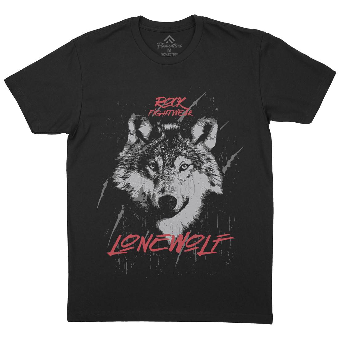 Wolf Fightwear Mens Crew Neck T-Shirt Animals B776
