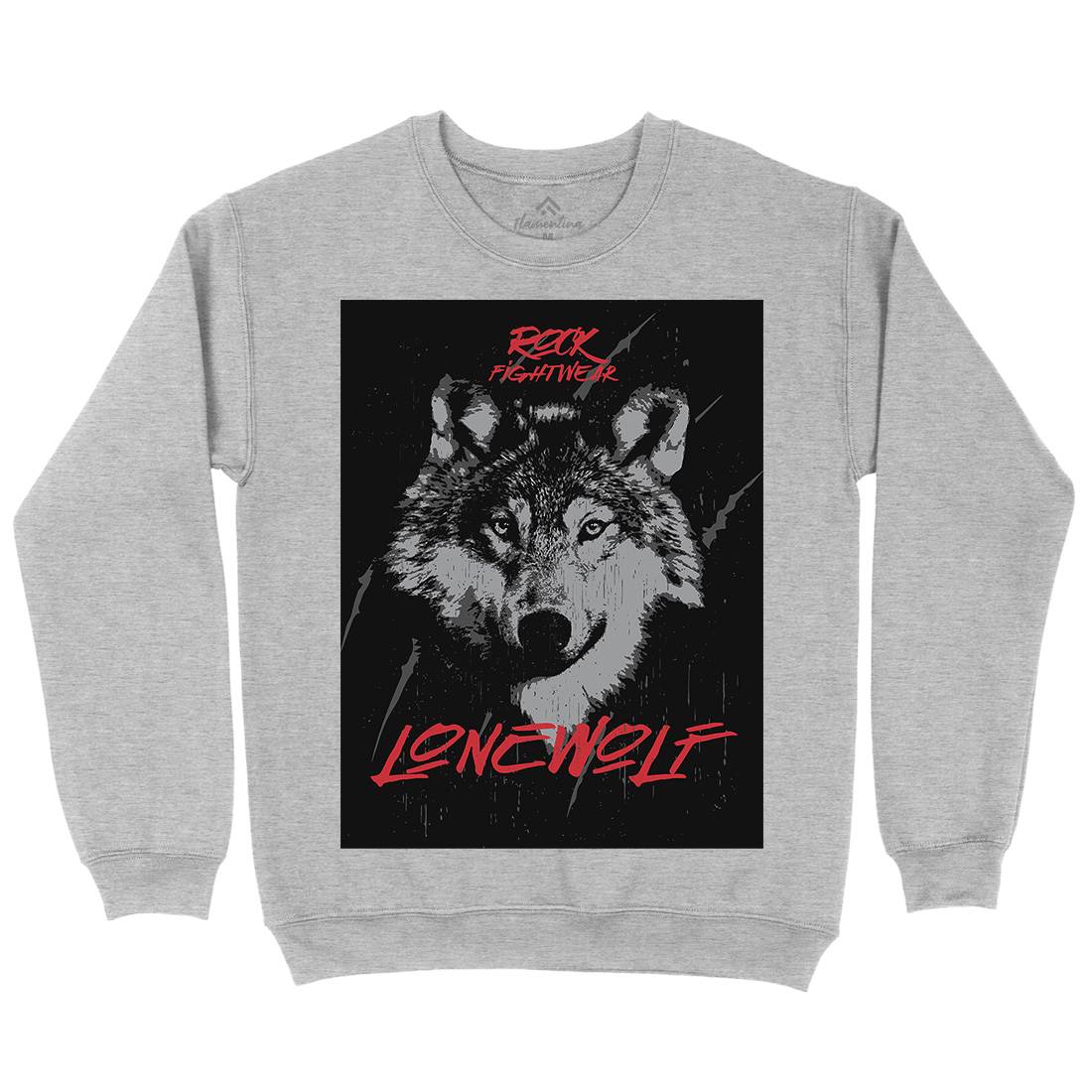 Wolf Fightwear Mens Crew Neck Sweatshirt Animals B776