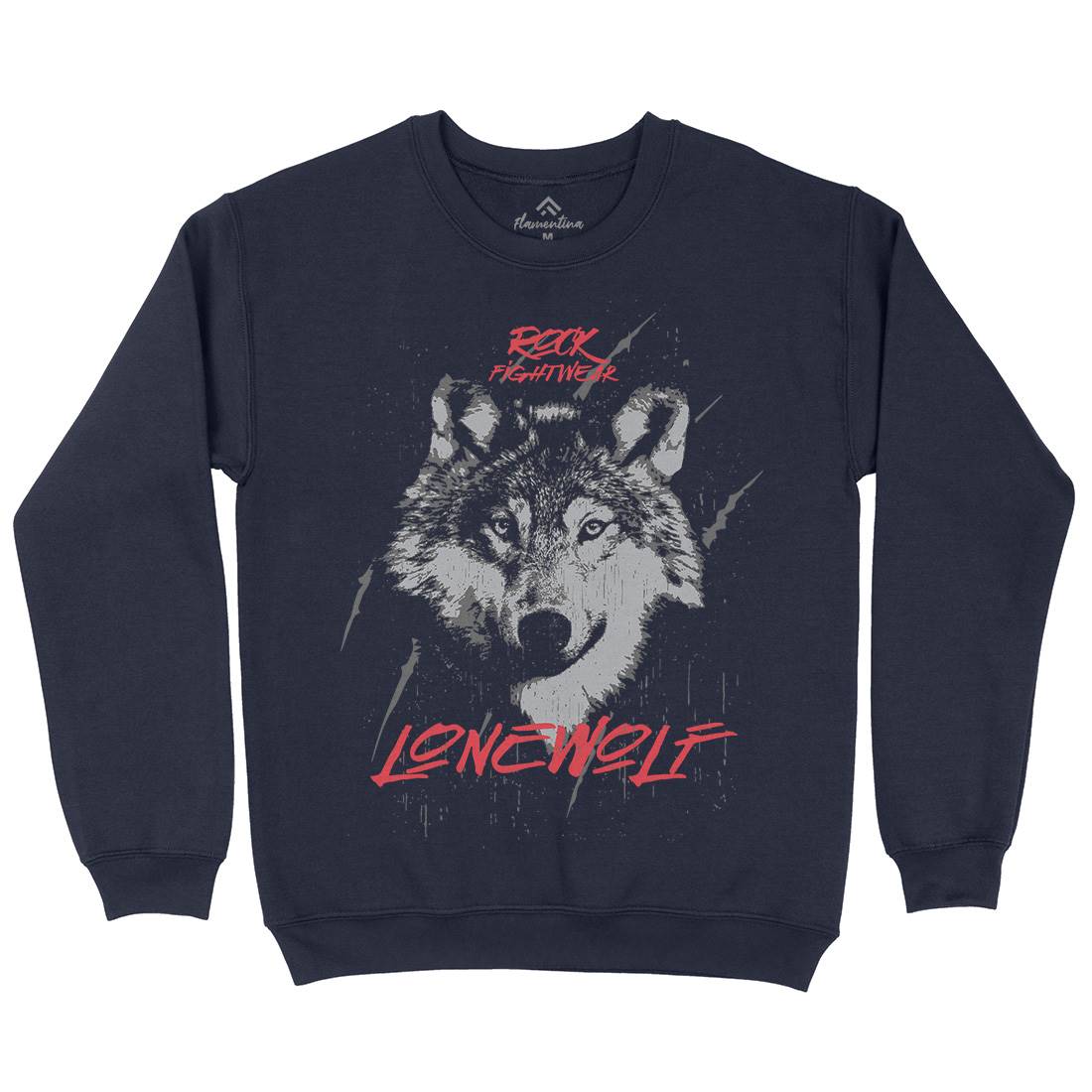 Wolf Fightwear Mens Crew Neck Sweatshirt Animals B776