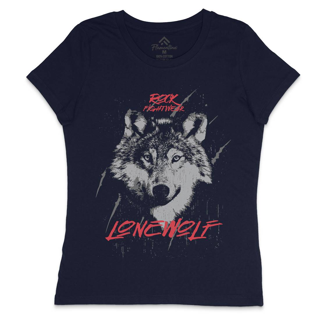Wolf Fightwear Womens Crew Neck T-Shirt Animals B776