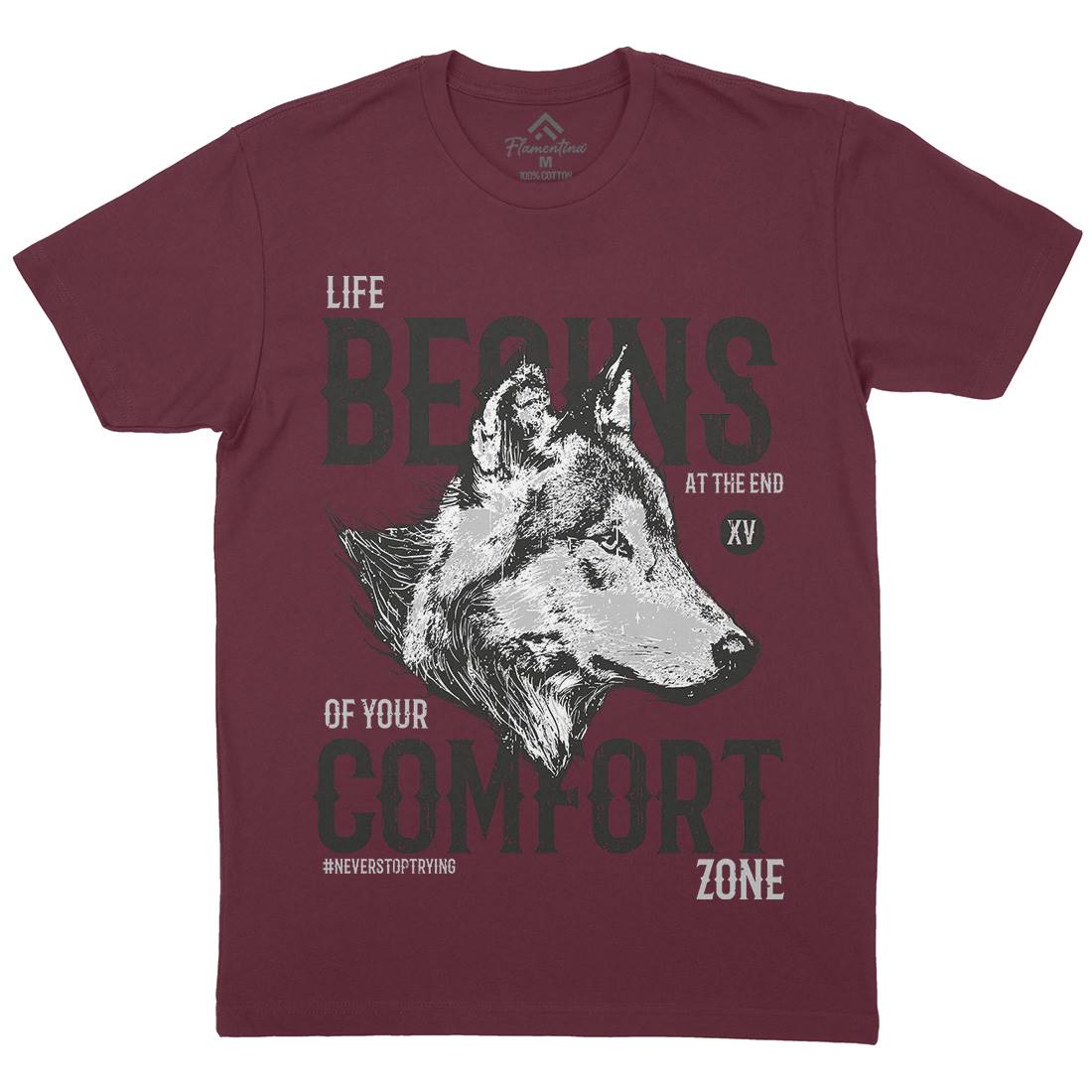 Wolf Life Mens Crew Neck T-Shirt Animals B777