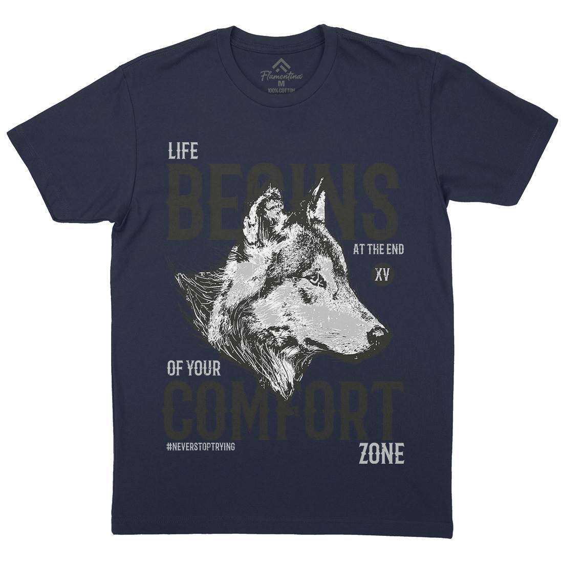 Wolf Life Mens Crew Neck T-Shirt Animals B777