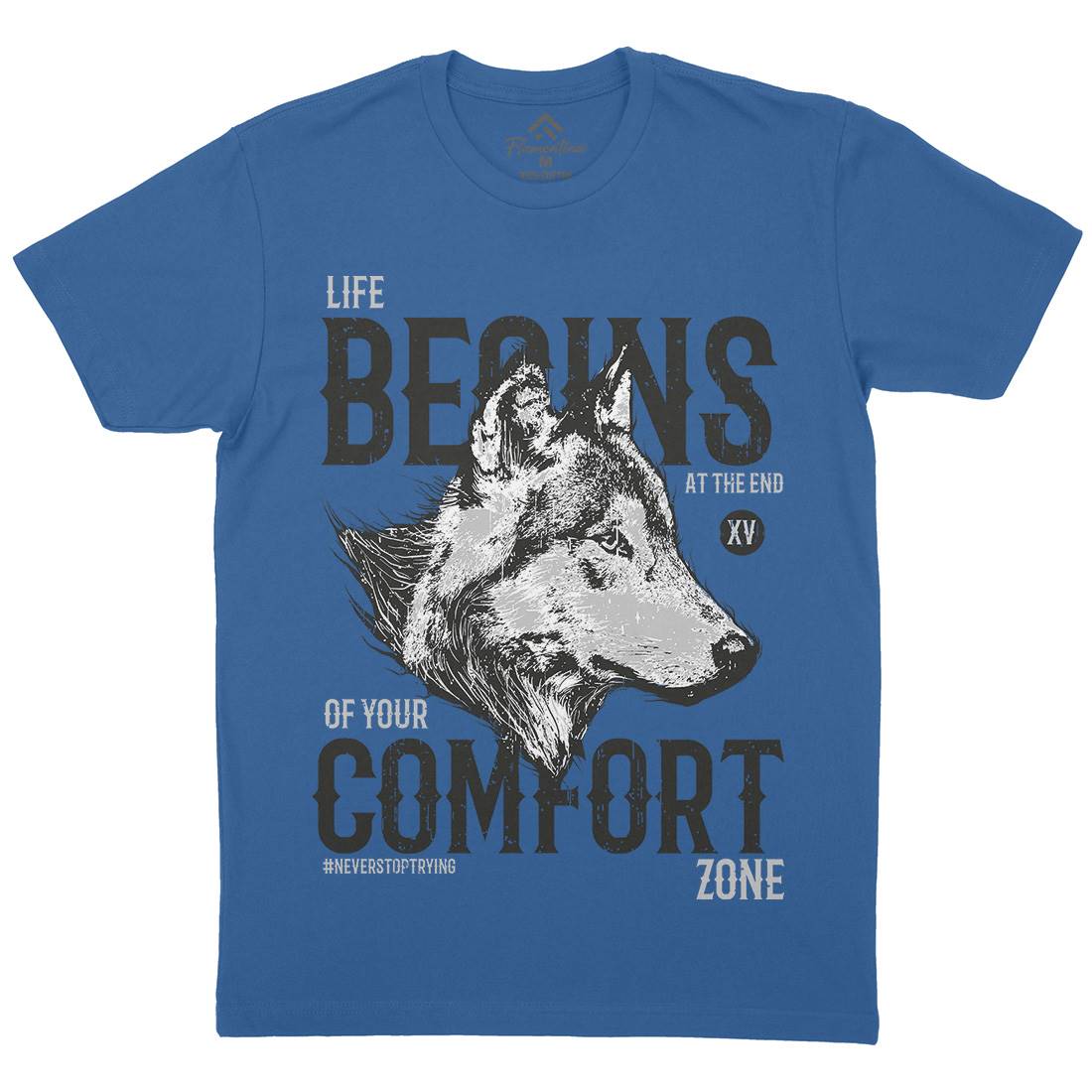 Wolf Life Mens Crew Neck T-Shirt Animals B777