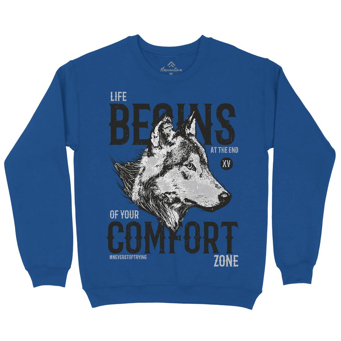 Wolf Life Mens Crew Neck Sweatshirt Animals B777