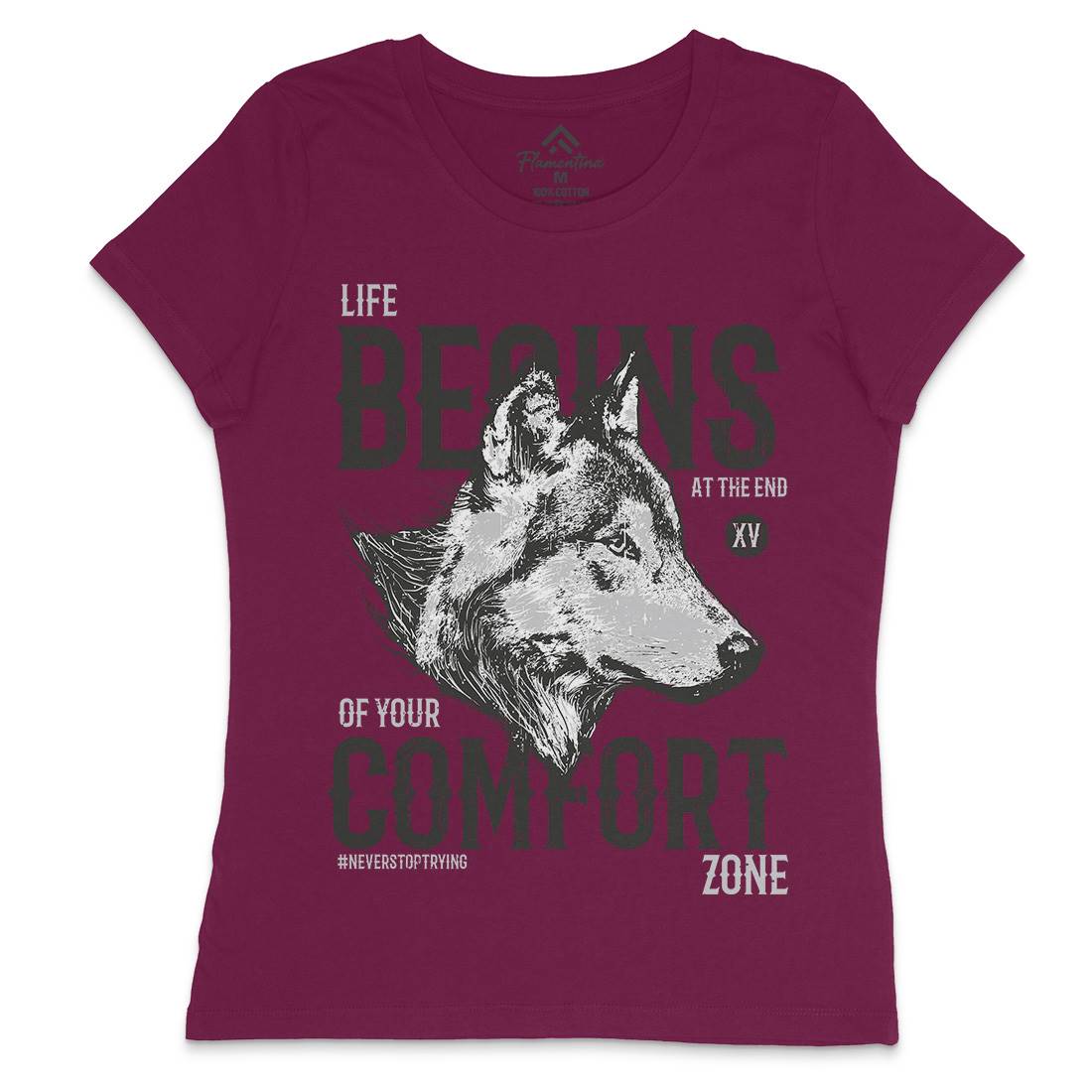 Wolf Life Womens Crew Neck T-Shirt Animals B777