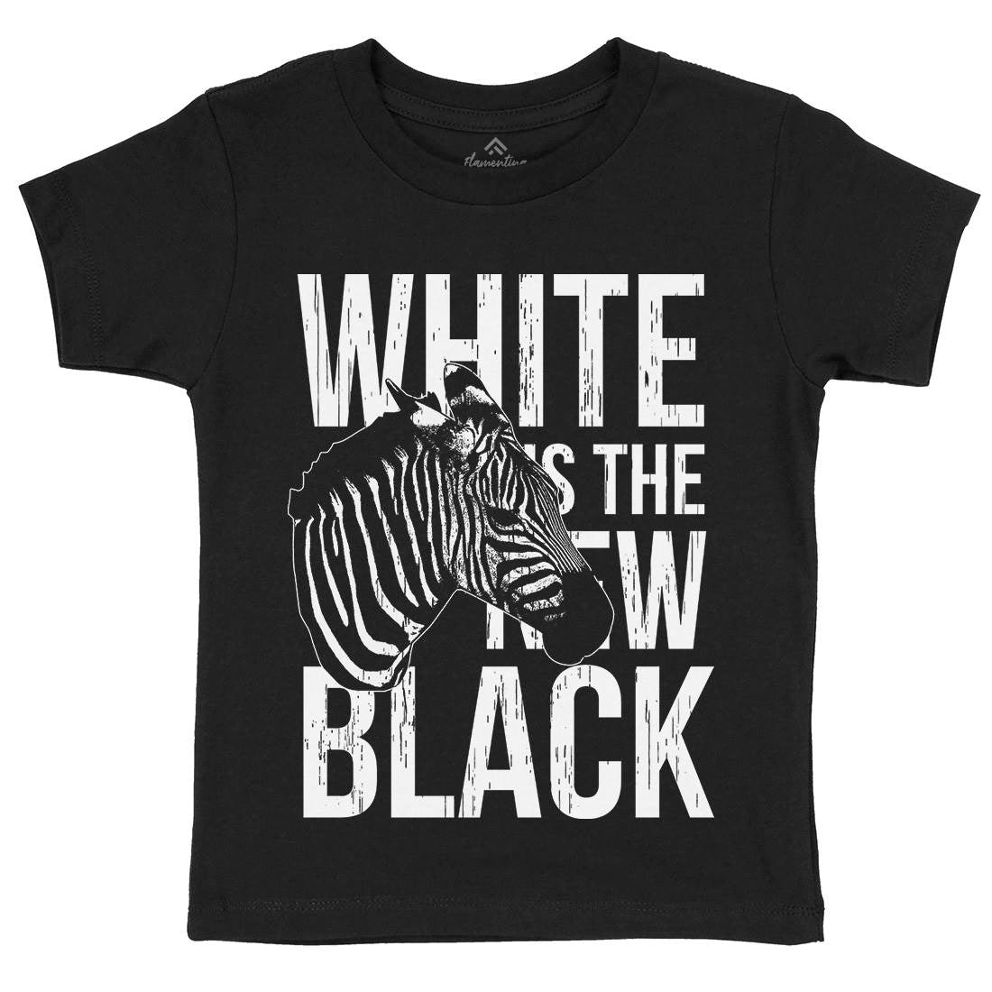 Zebra Kids Crew Neck T-Shirt Animals B778