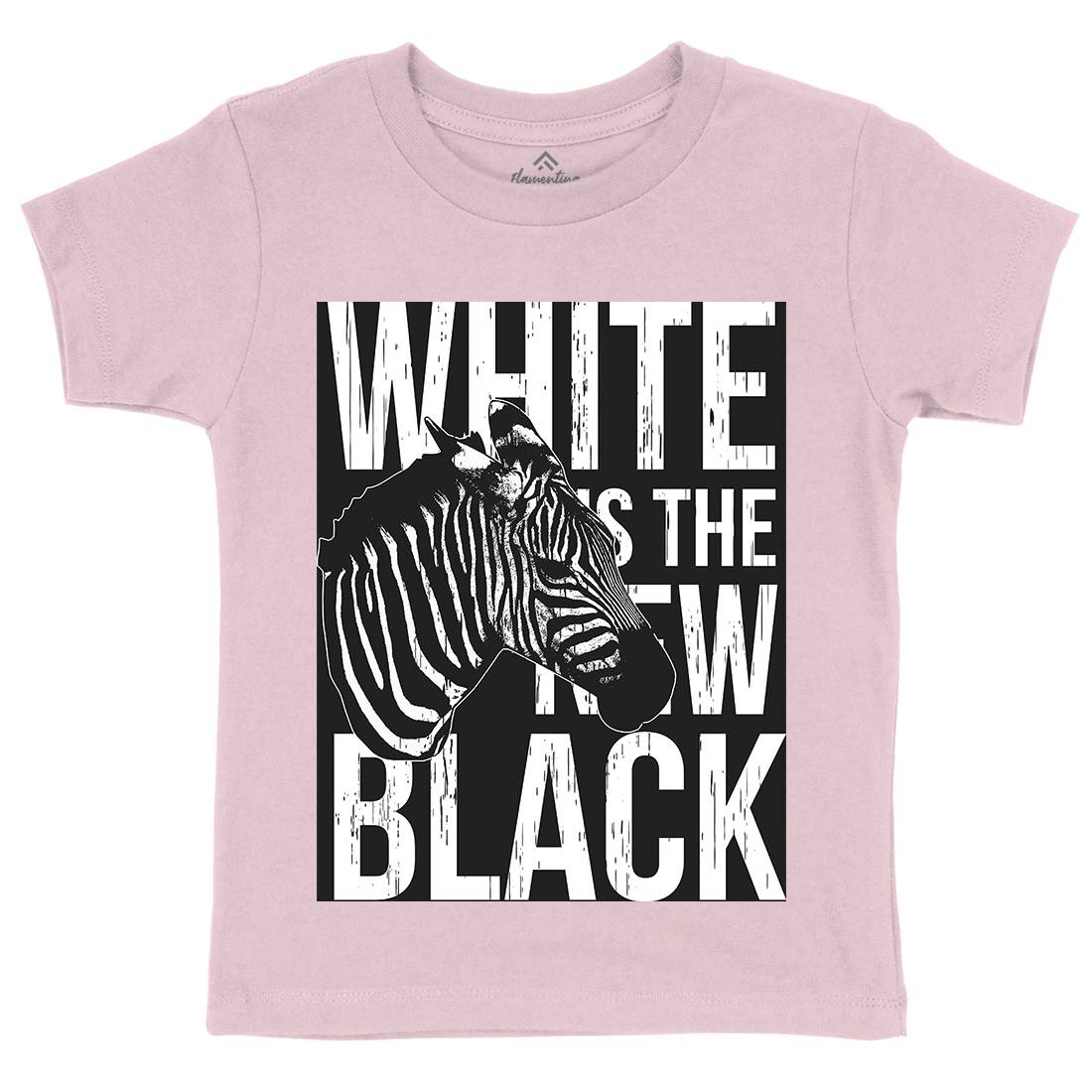 Zebra Kids Crew Neck T-Shirt Animals B778