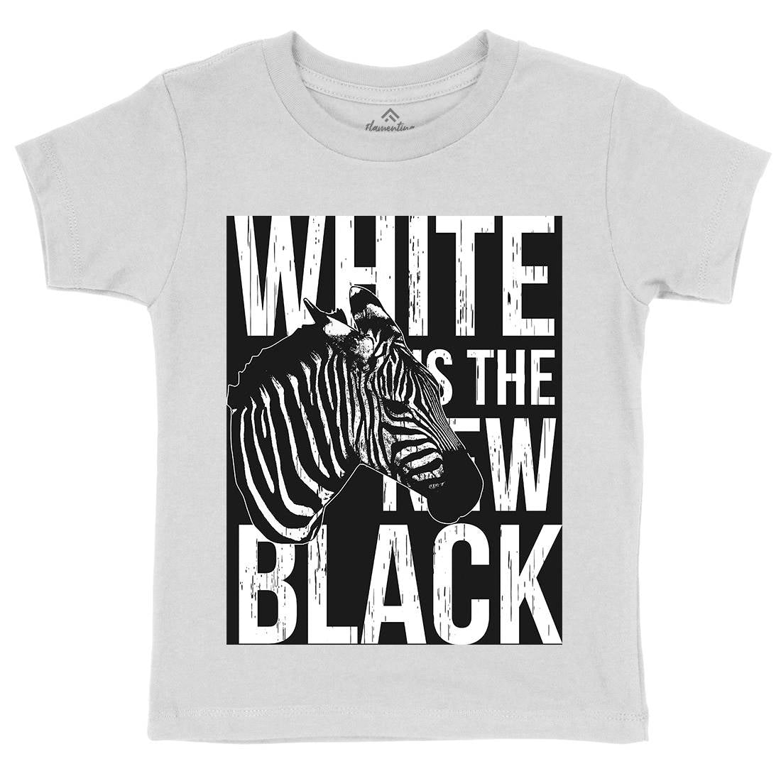 Zebra Kids Organic Crew Neck T-Shirt Animals B778
