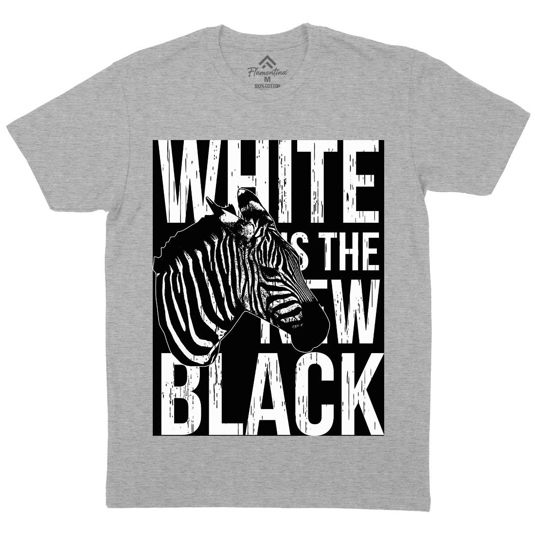 Zebra Mens Crew Neck T-Shirt Animals B778
