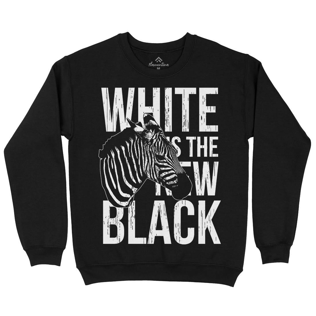 Zebra Mens Crew Neck Sweatshirt Animals B778