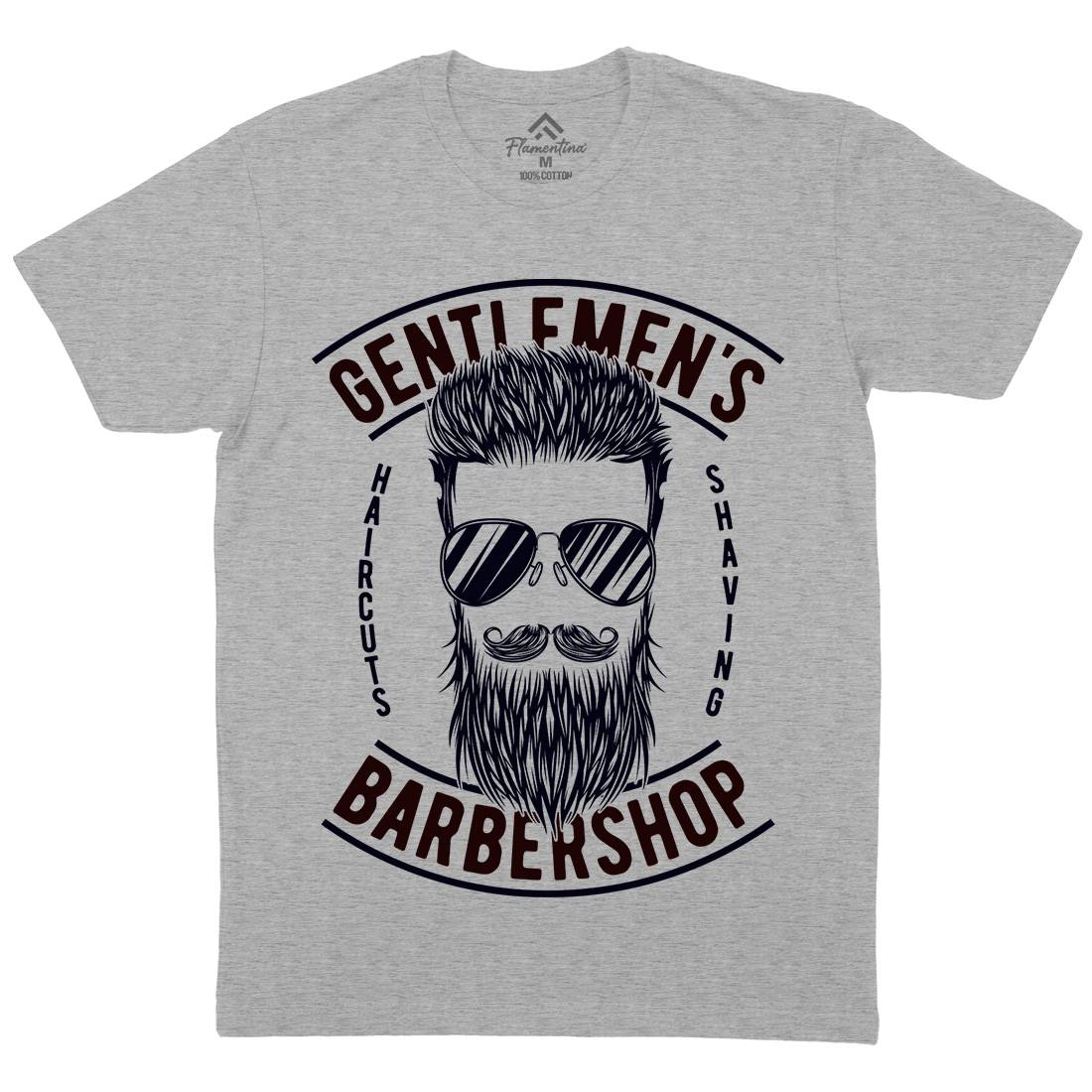 Barbershop Mens Crew Neck T-Shirt Barber B782