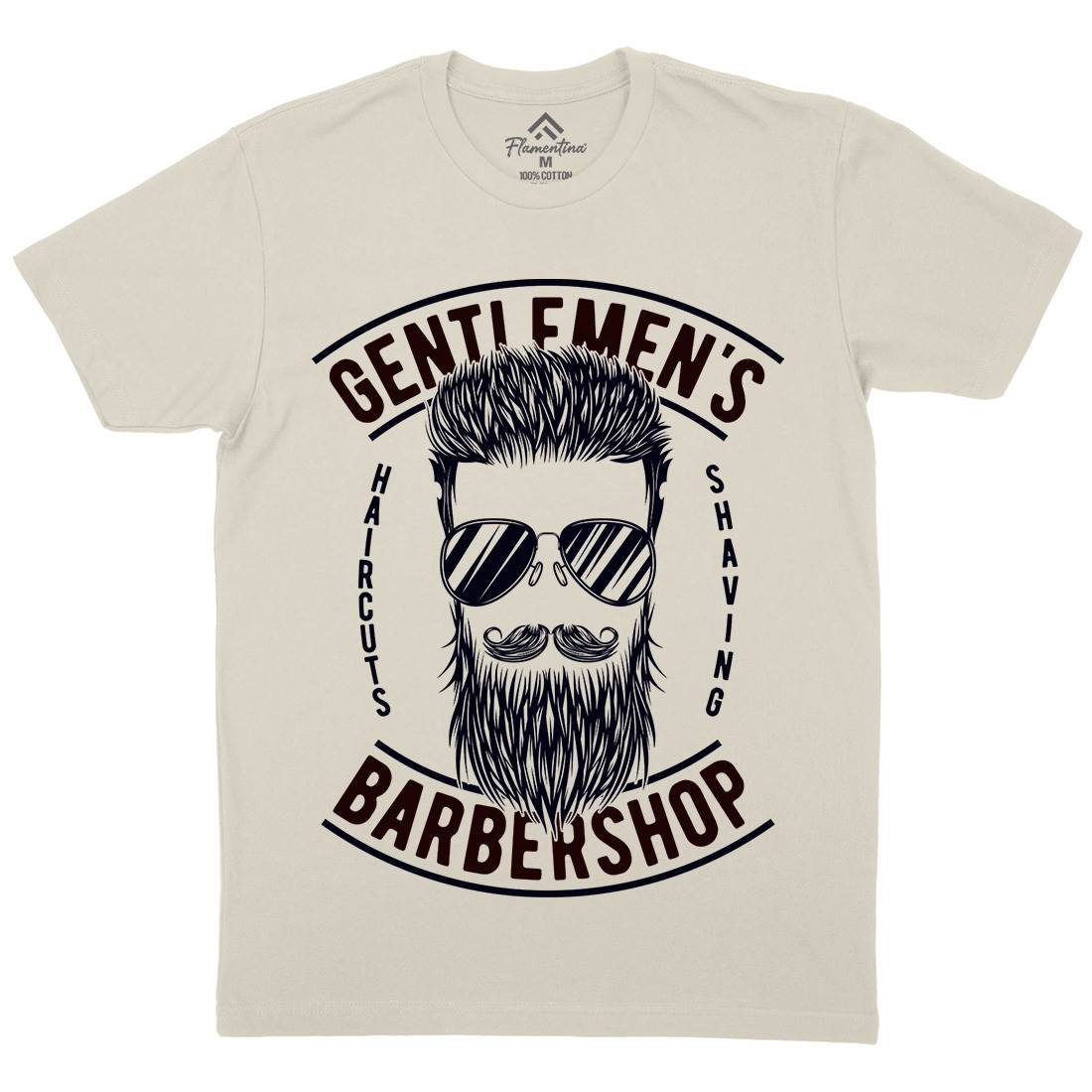 Barbershop Mens Organic Crew Neck T-Shirt Barber B782