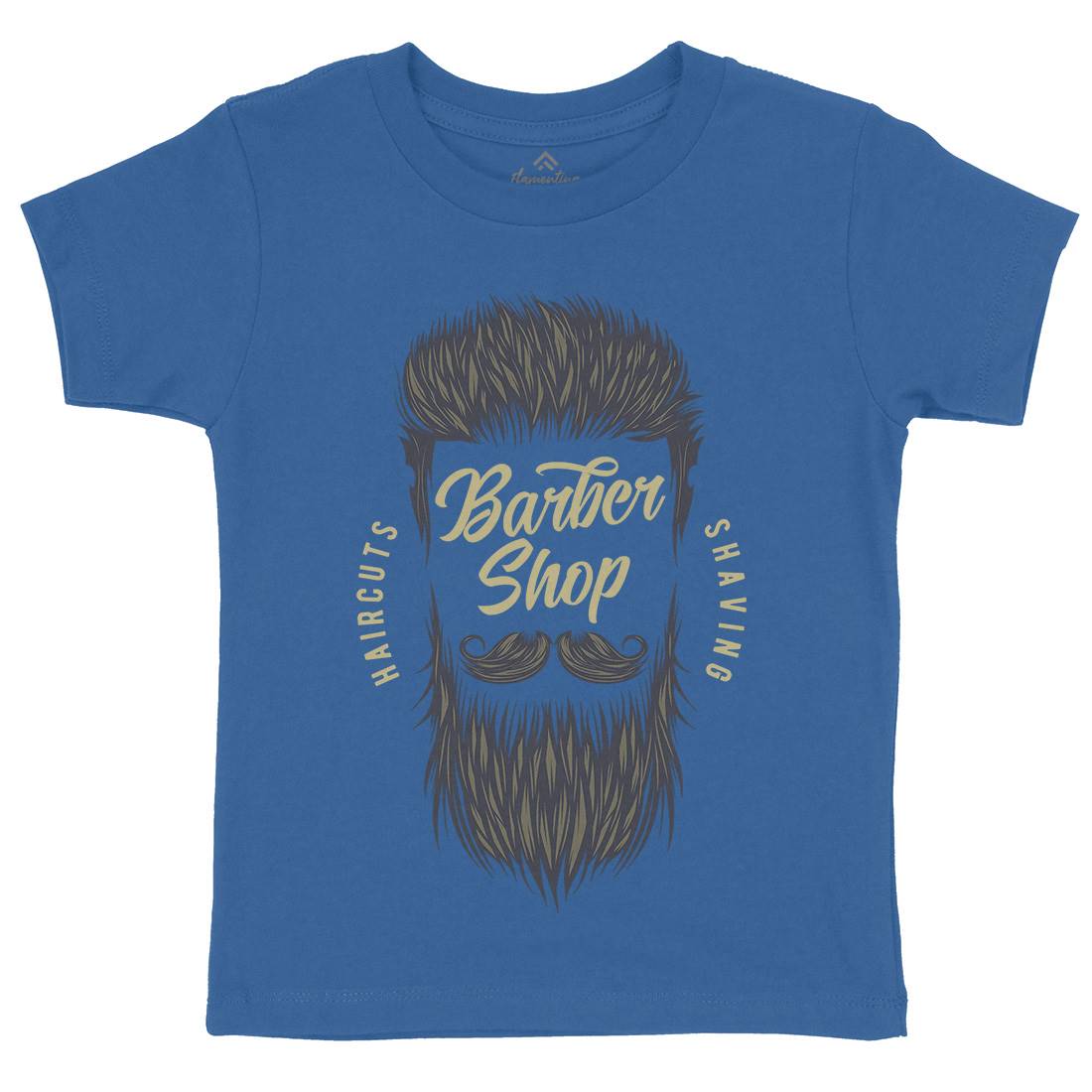 Barbershop Kids Organic Crew Neck T-Shirt Barber B783