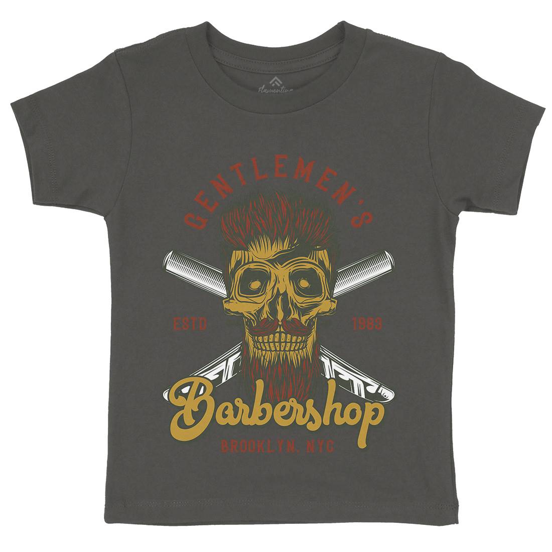 Barbershop Kids Crew Neck T-Shirt Barber B785
