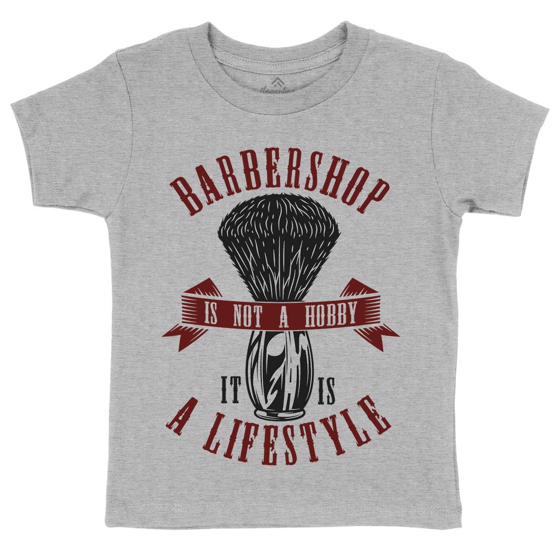 Barbershop Kids Organic Crew Neck T-Shirt Barber B786