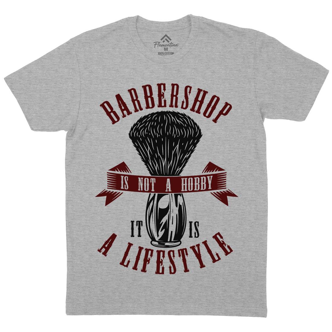Barbershop Mens Crew Neck T-Shirt Barber B786