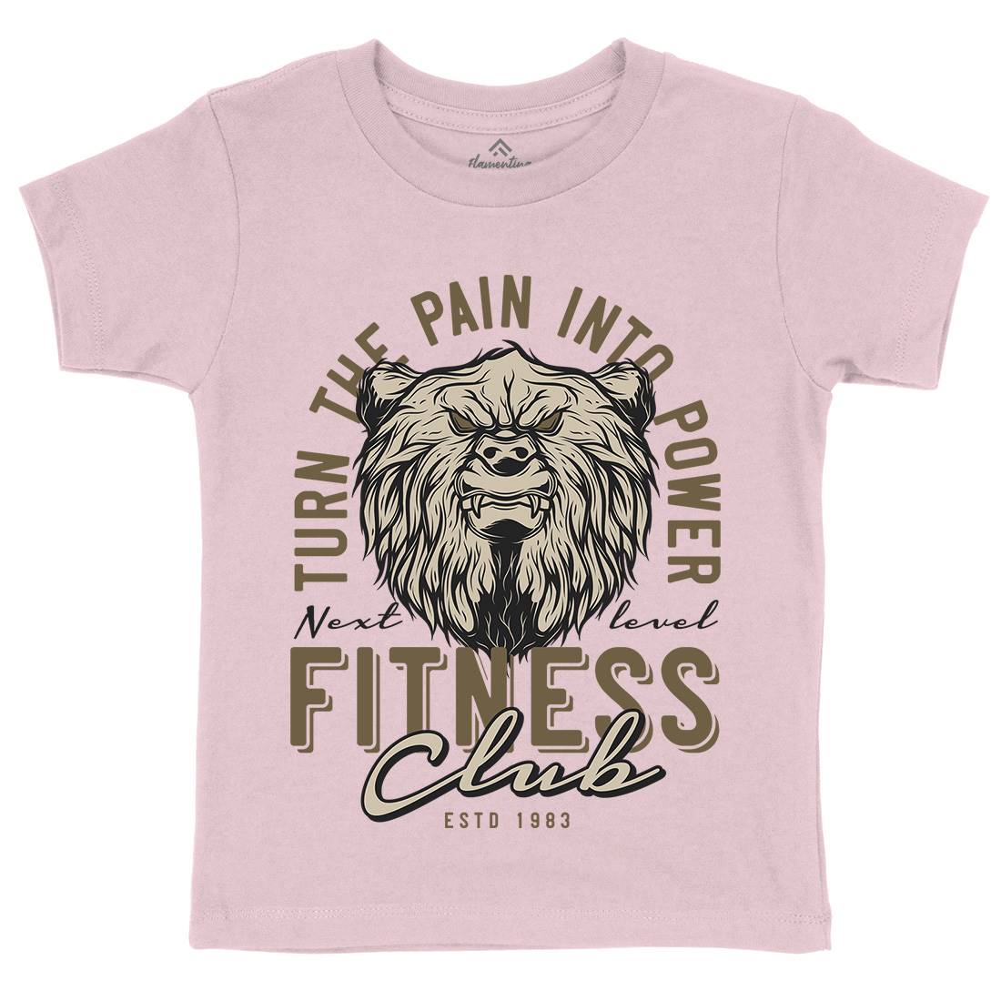 Bear Kids Crew Neck T-Shirt Gym B789