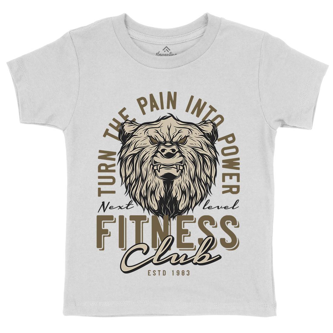 Bear Kids Crew Neck T-Shirt Gym B789