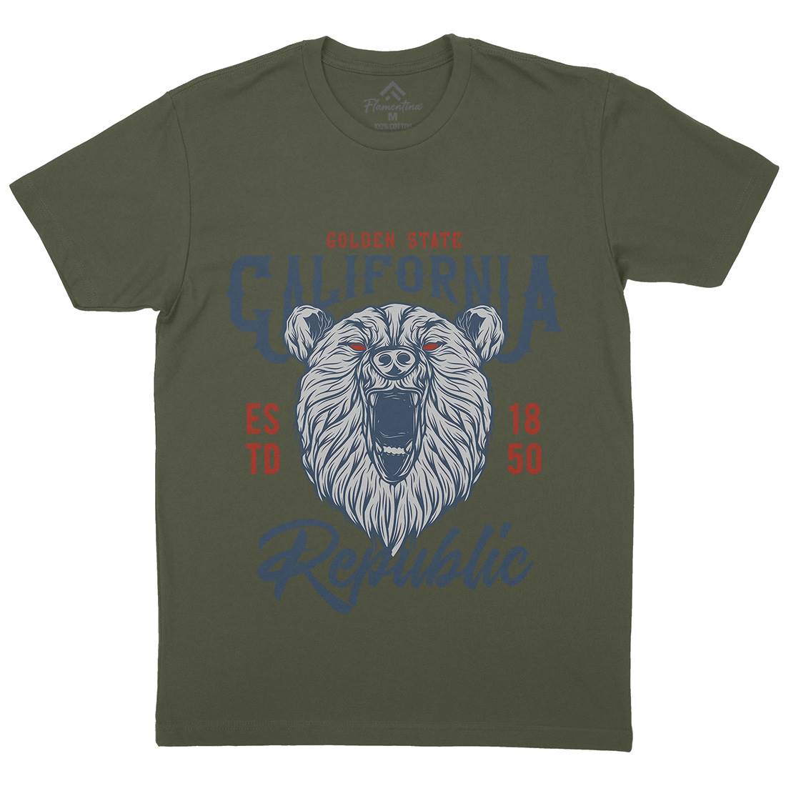 Bear Mens Crew Neck T-Shirt Animals B794