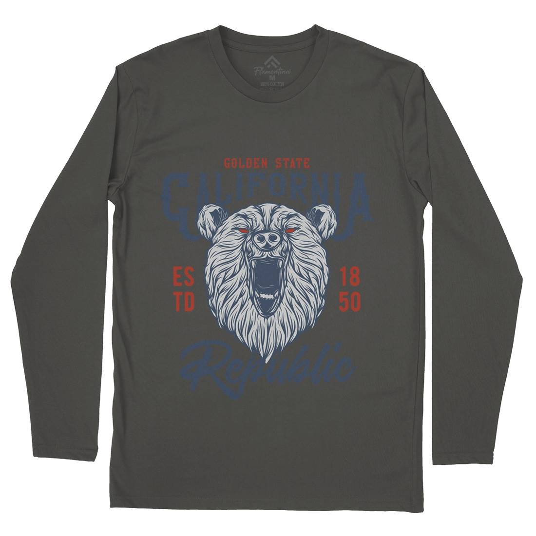 Bear Mens Long Sleeve T-Shirt Animals B794