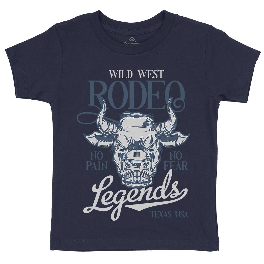 Bull Kids Crew Neck T-Shirt Animals B796