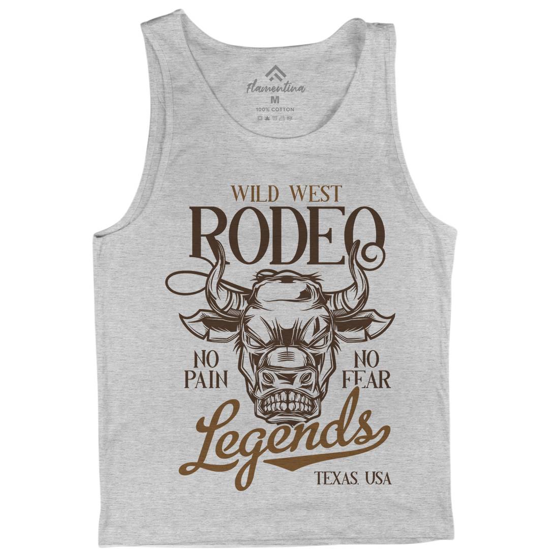 Bull Mens Tank Top Vest Animals B796