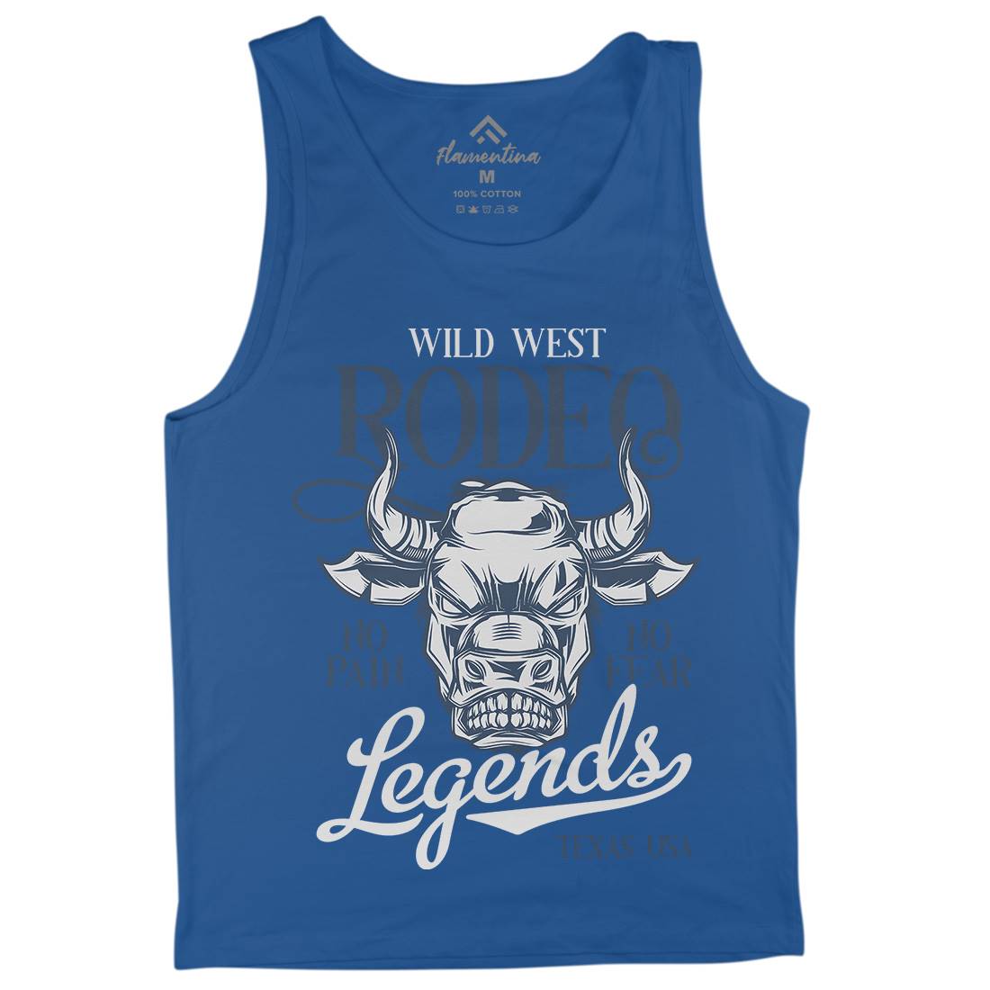 Bull Mens Tank Top Vest Animals B796