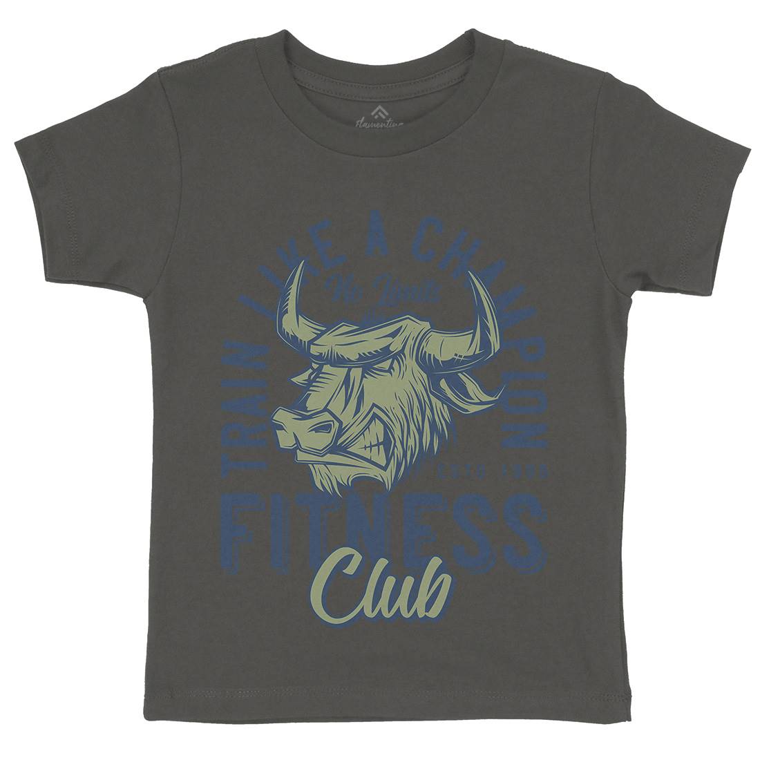 Bull Kids Organic Crew Neck T-Shirt Animals B798