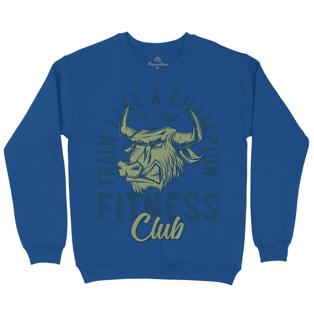 Bull Mens Crew Neck Sweatshirt Animals B798
