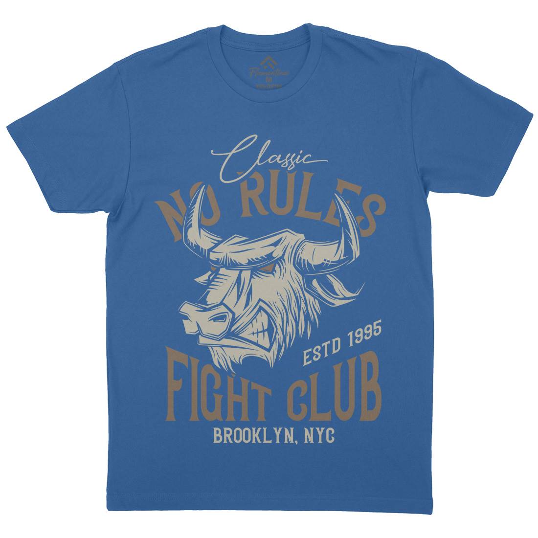 Bull Fight Club Mens Crew Neck T-Shirt Animals B799