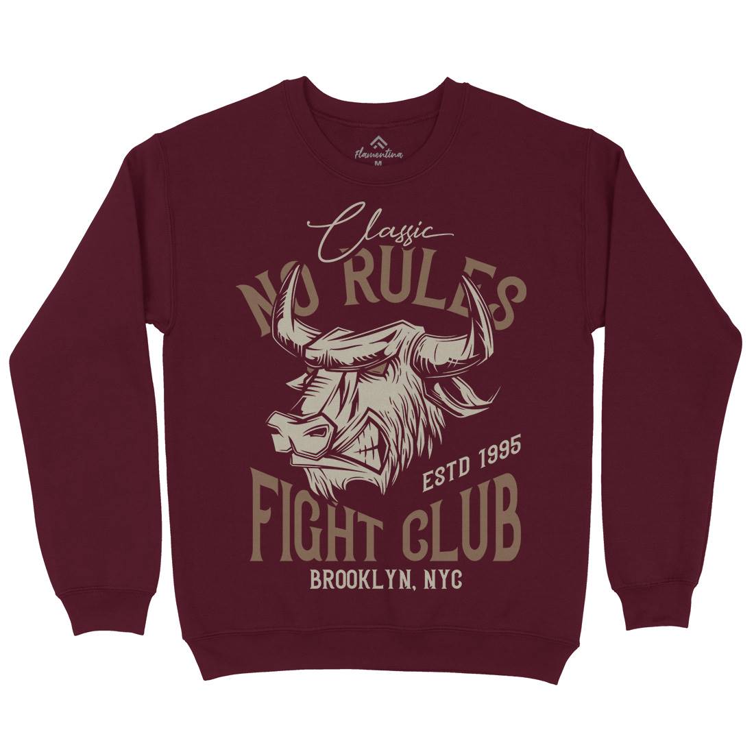 Bull Fight Club Mens Crew Neck Sweatshirt Animals B799