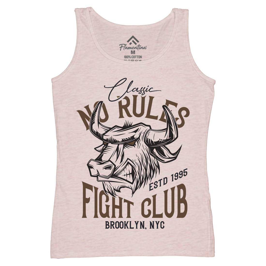 Bull Fight Club Womens Organic Tank Top Vest Animals B799