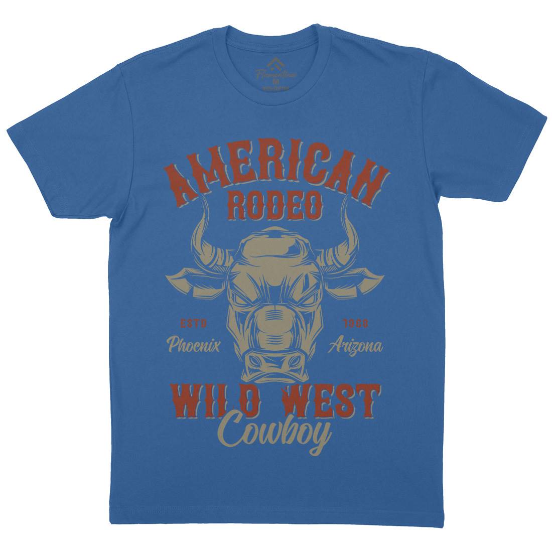 American Bull Mens Crew Neck T-Shirt Animals B800