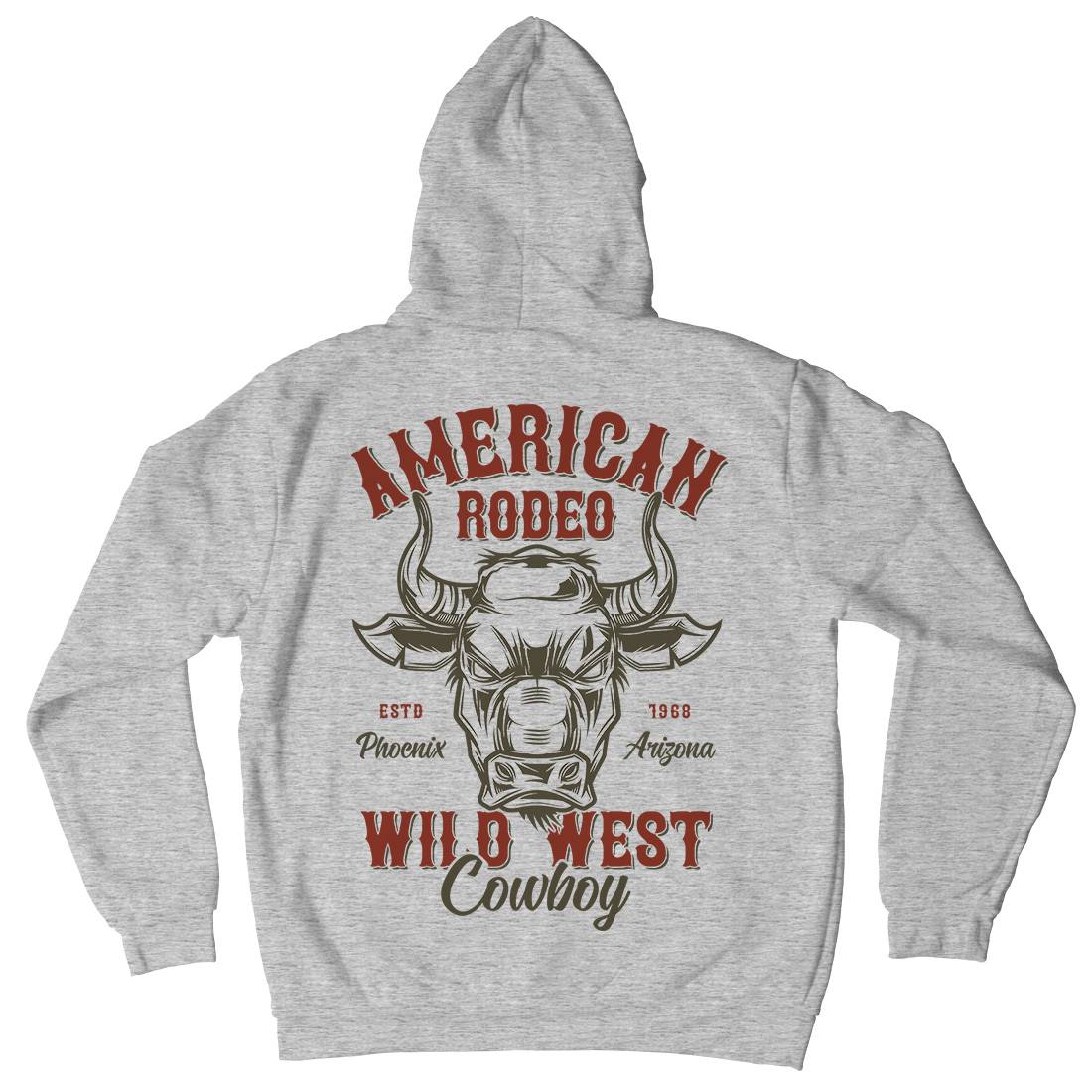 American Bull Mens Hoodie With Pocket Animals B800