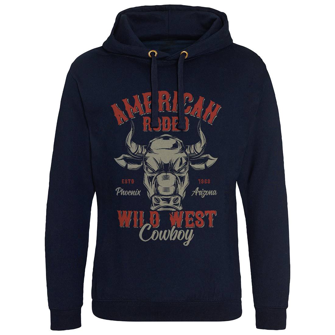 American Bull Mens Hoodie Without Pocket Animals B800