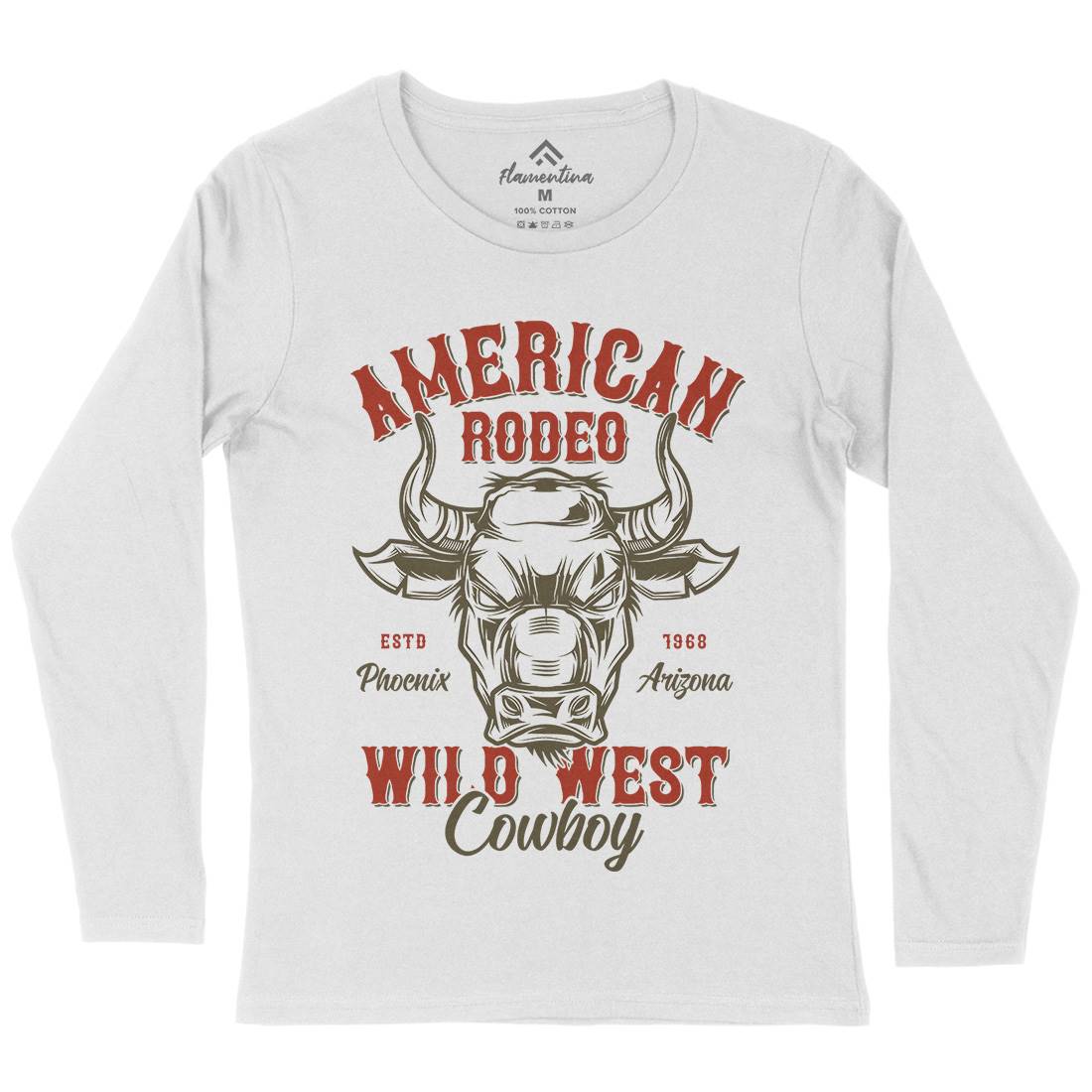 American Bull Womens Long Sleeve T-Shirt Animals B800