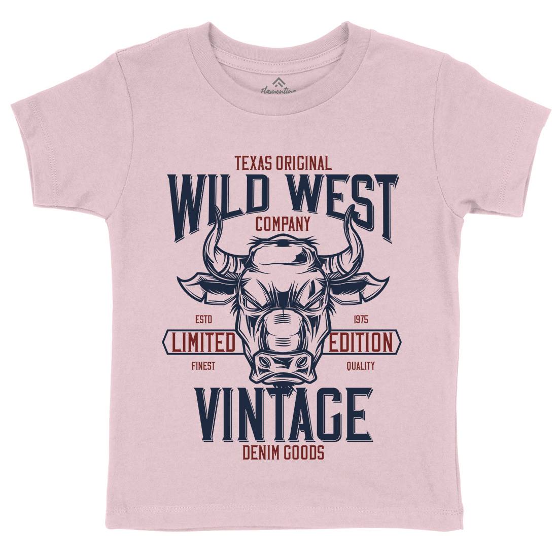Bull Kids Crew Neck T-Shirt Animals B801