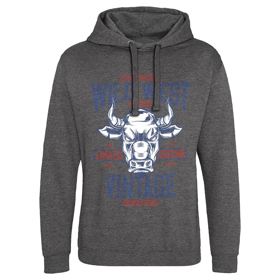 Bull Mens Hoodie Without Pocket Animals B801