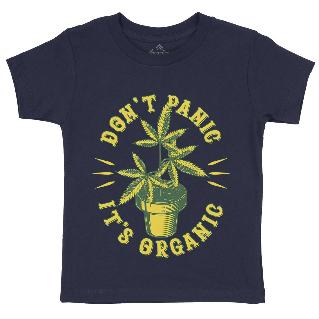Don&#39;t Panic It&#39;s Organic Kids Organic Crew Neck T-Shirt Drugs B803