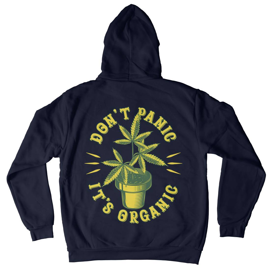 Don&#39;t Panic It&#39;s Organic Kids Crew Neck Hoodie Drugs B803
