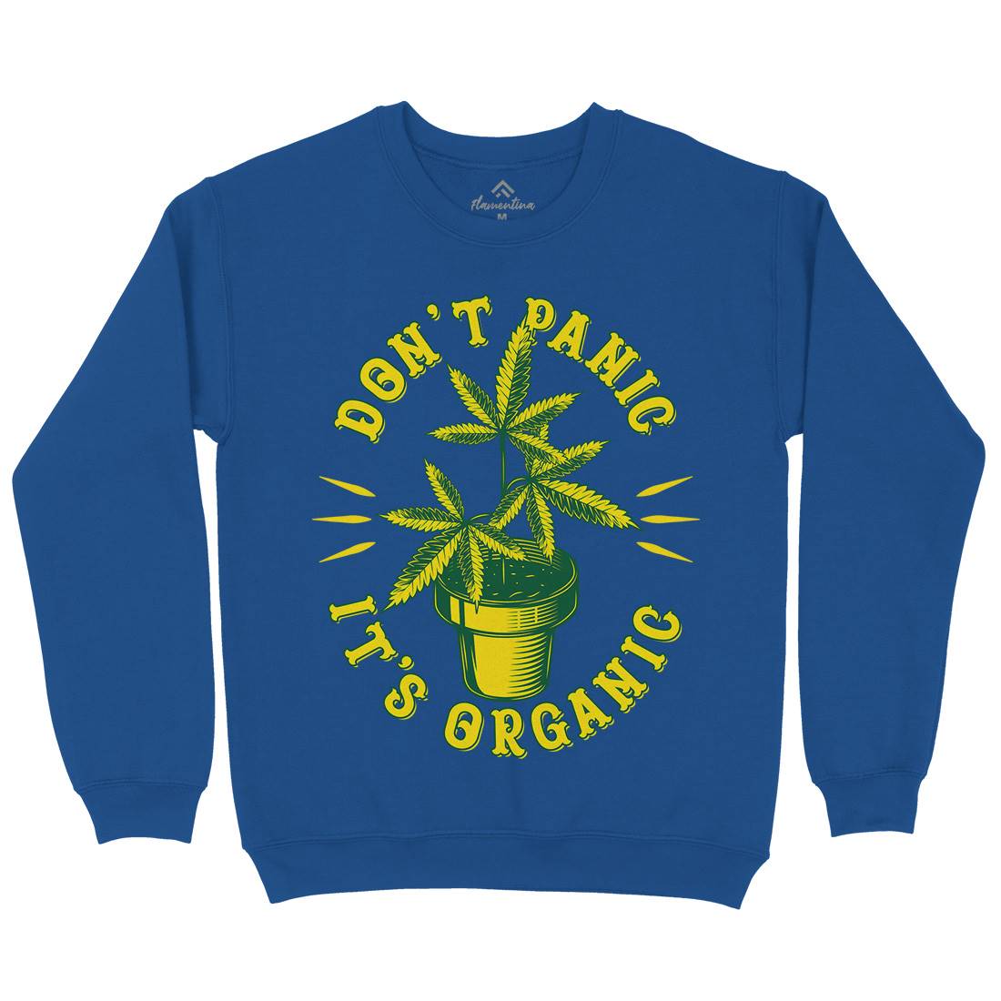 Don&#39;t Panic It&#39;s Organic Kids Crew Neck Sweatshirt Drugs B803