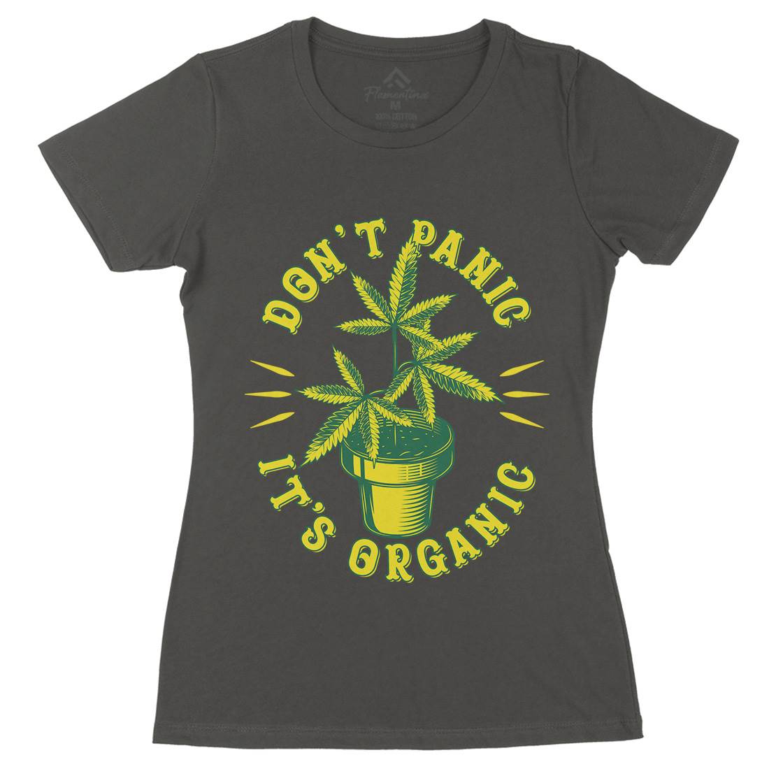 Don&#39;t Panic It&#39;s Organic Womens Organic Crew Neck T-Shirt Drugs B803
