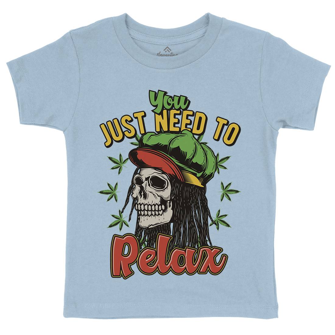 Need To Relax Kids Organic Crew Neck T-Shirt Drugs B804