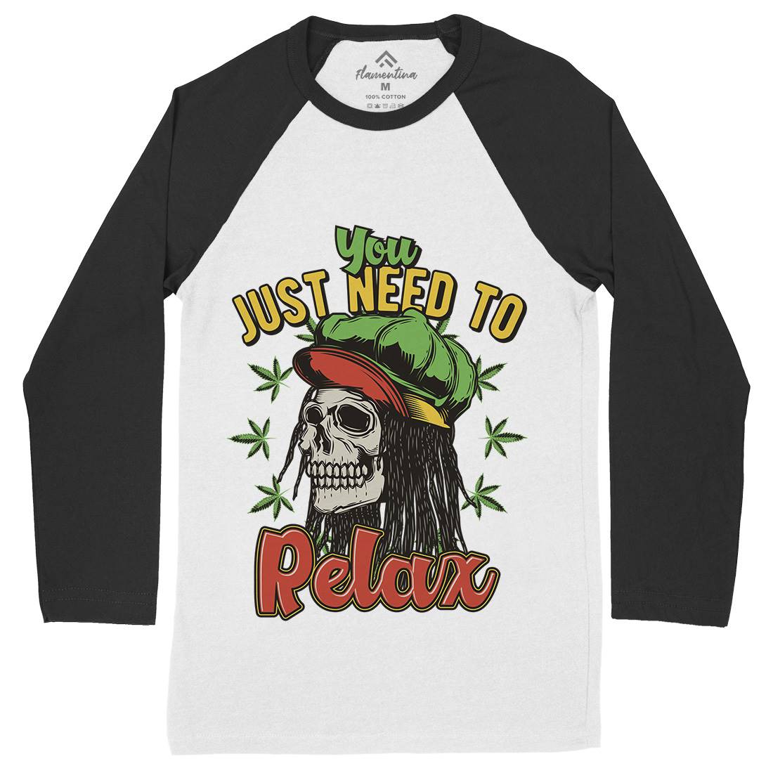 Need To Relax Mens Long Sleeve Baseball T-Shirt Drugs B804