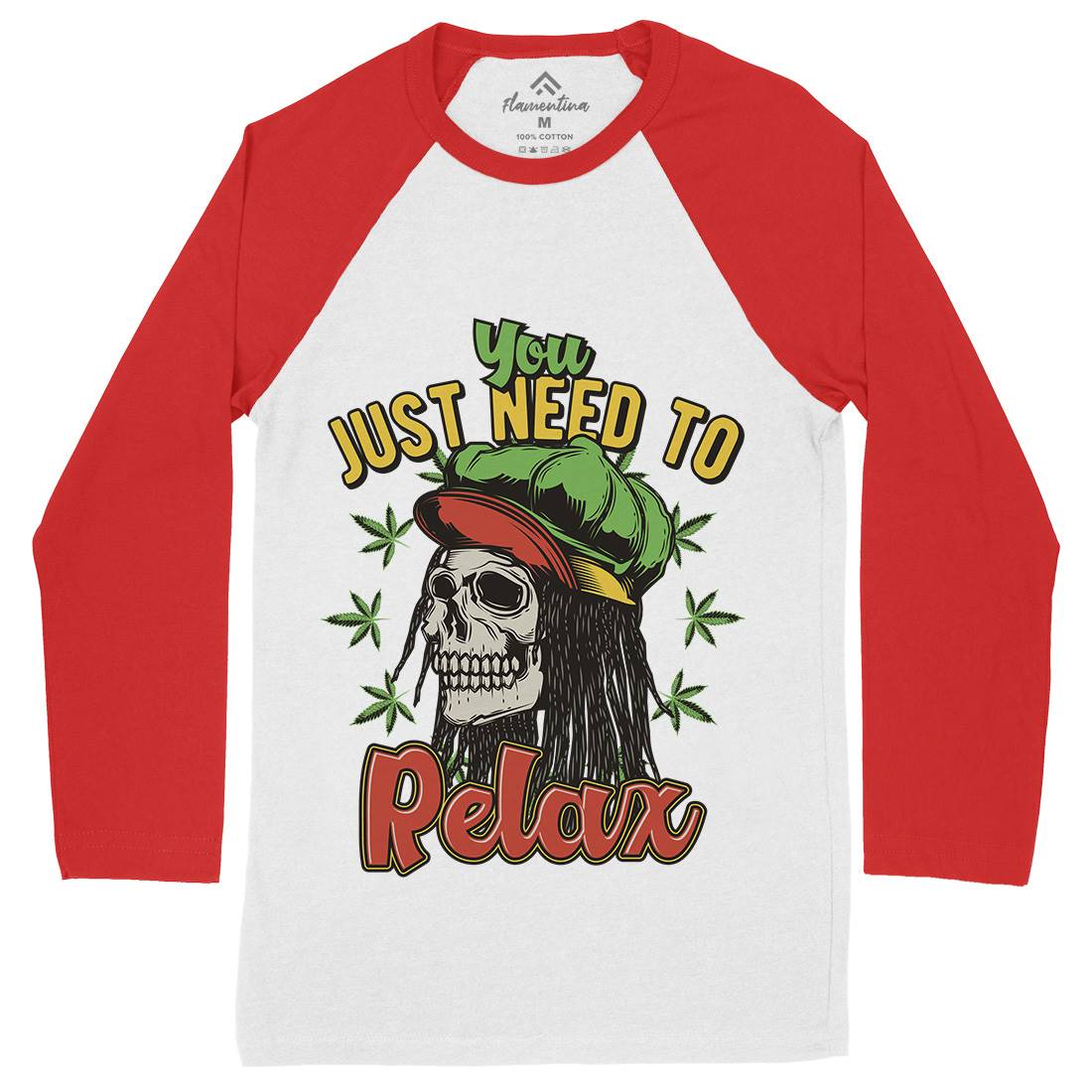 Need To Relax Mens Long Sleeve Baseball T-Shirt Drugs B804