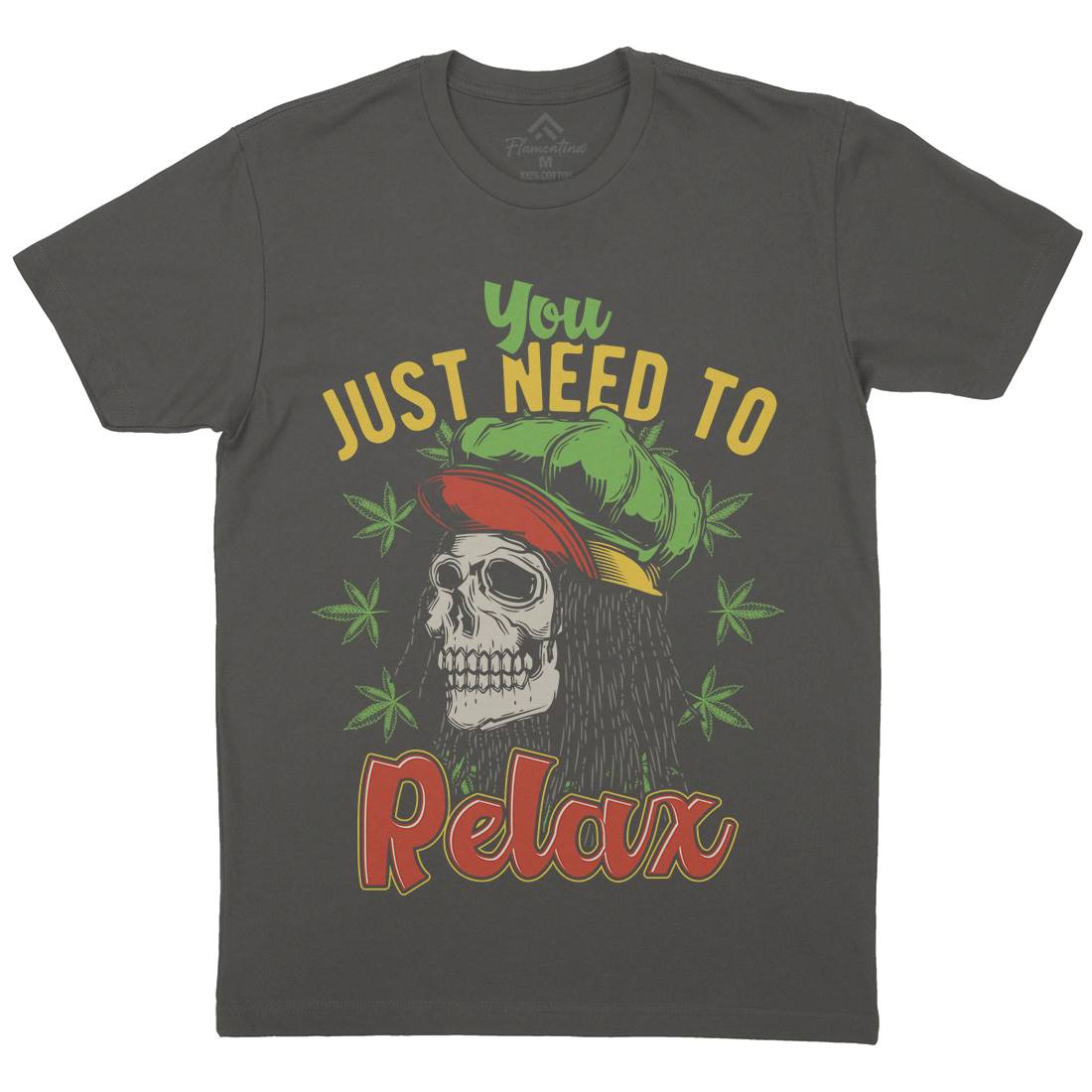 Need To Relax Mens Organic Crew Neck T-Shirt Drugs B804