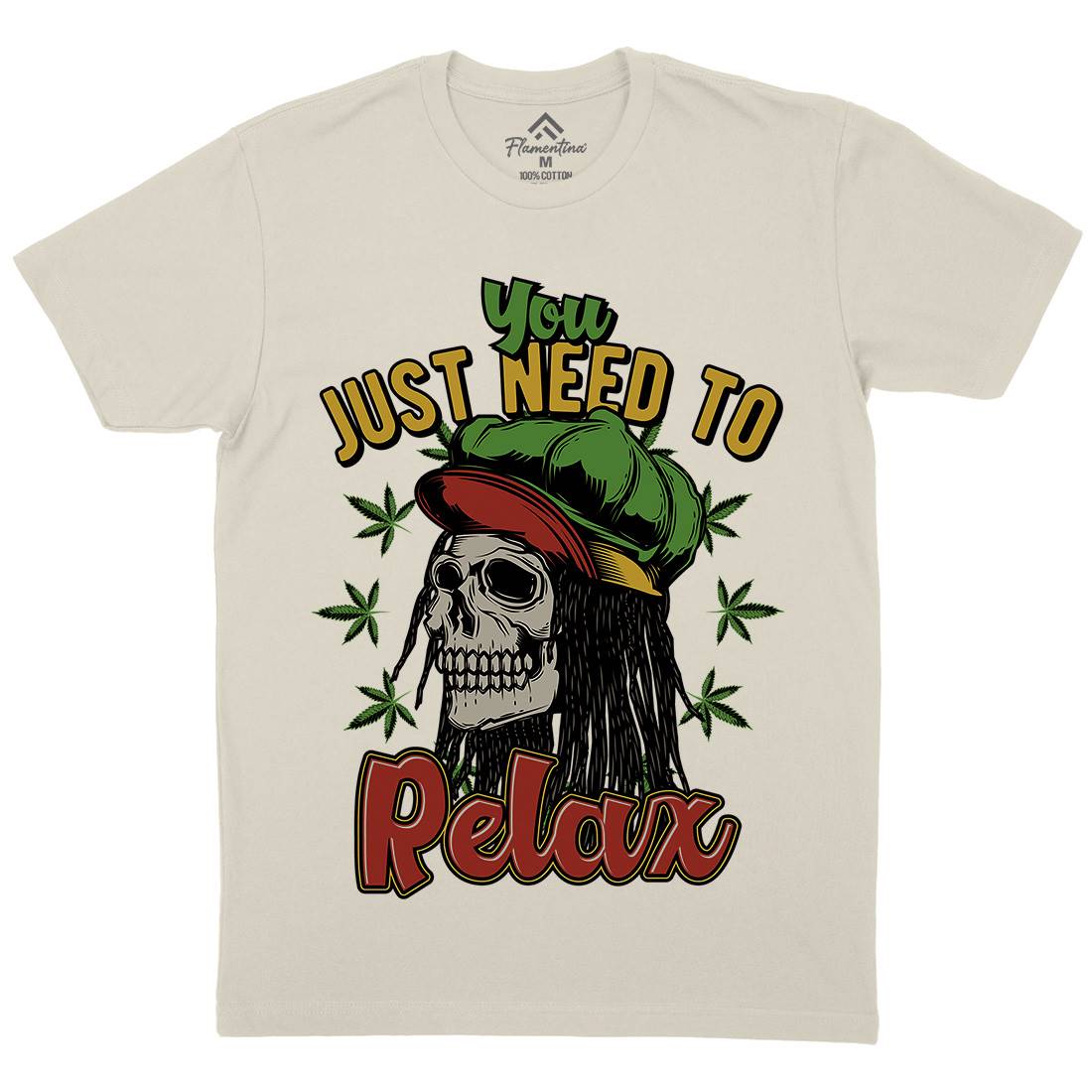 Need To Relax Mens Organic Crew Neck T-Shirt Drugs B804