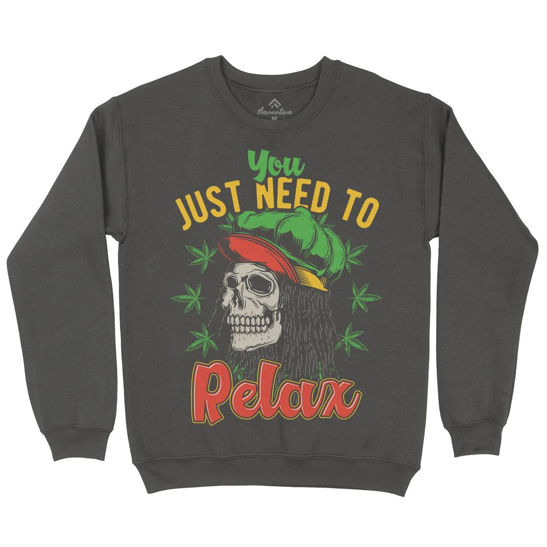 Need To Relax Mens Crew Neck Sweatshirt Drugs B804