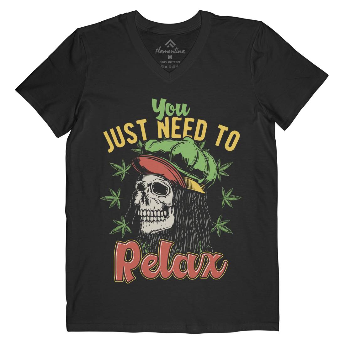 Need To Relax Mens V-Neck T-Shirt Drugs B804