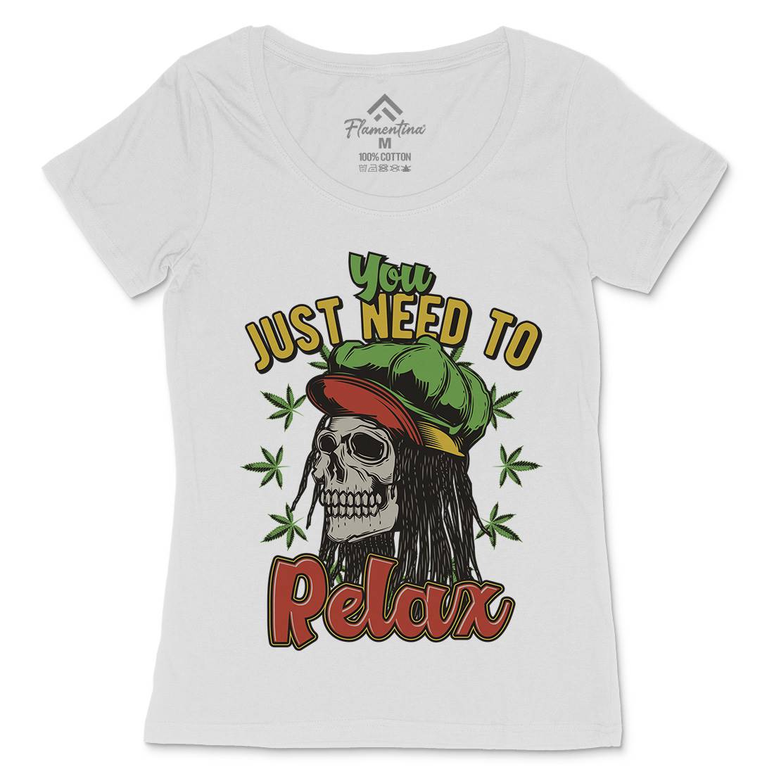 Need To Relax Womens Scoop Neck T-Shirt Drugs B804